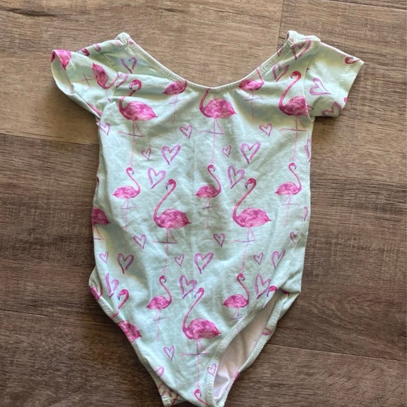 Pink Flamingo Kids One Piece - Picture 1 of 4